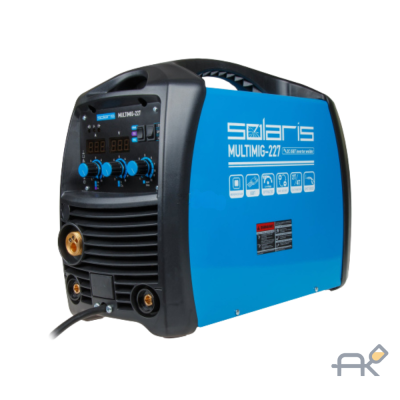 Полуавтомат сварочный Solaris MULTIMIG-227 (MIG/MMA/TIG) (220В евроразъем горелка 3м смена полярности)